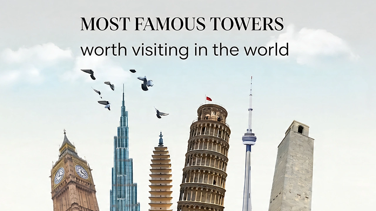 Explore the most famous and important towers worldwide with their distinctive architectural designs that deserve a visit to discover their rich history.