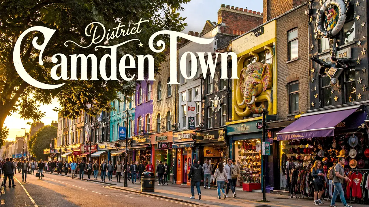 Enjoy a different experience of shopping and entertainment in Camden Town.
