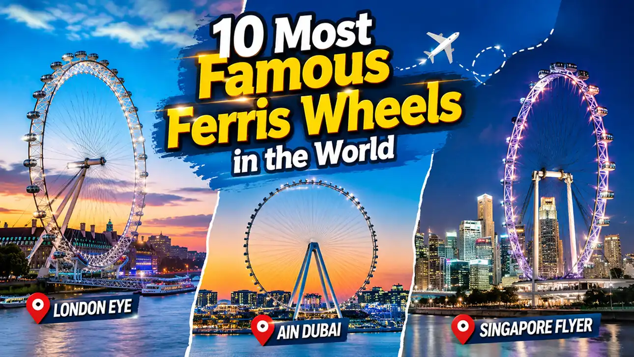 Get acquainted with the most famous Ferris wheels in the world.