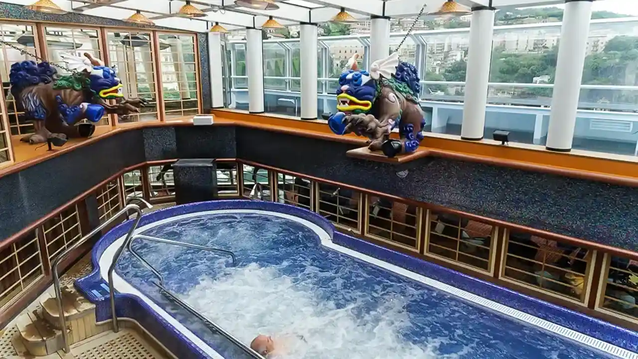 Favolosa Costa Favolosa: Luxurious cruise ship with elegant décor, comfortable cabins, and balconies. Offers premium services and modern amenities.