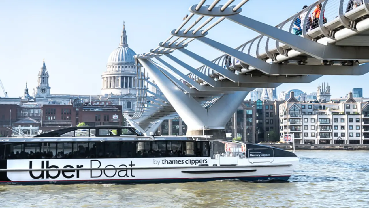 Uber Boat by Thames (Return & return)