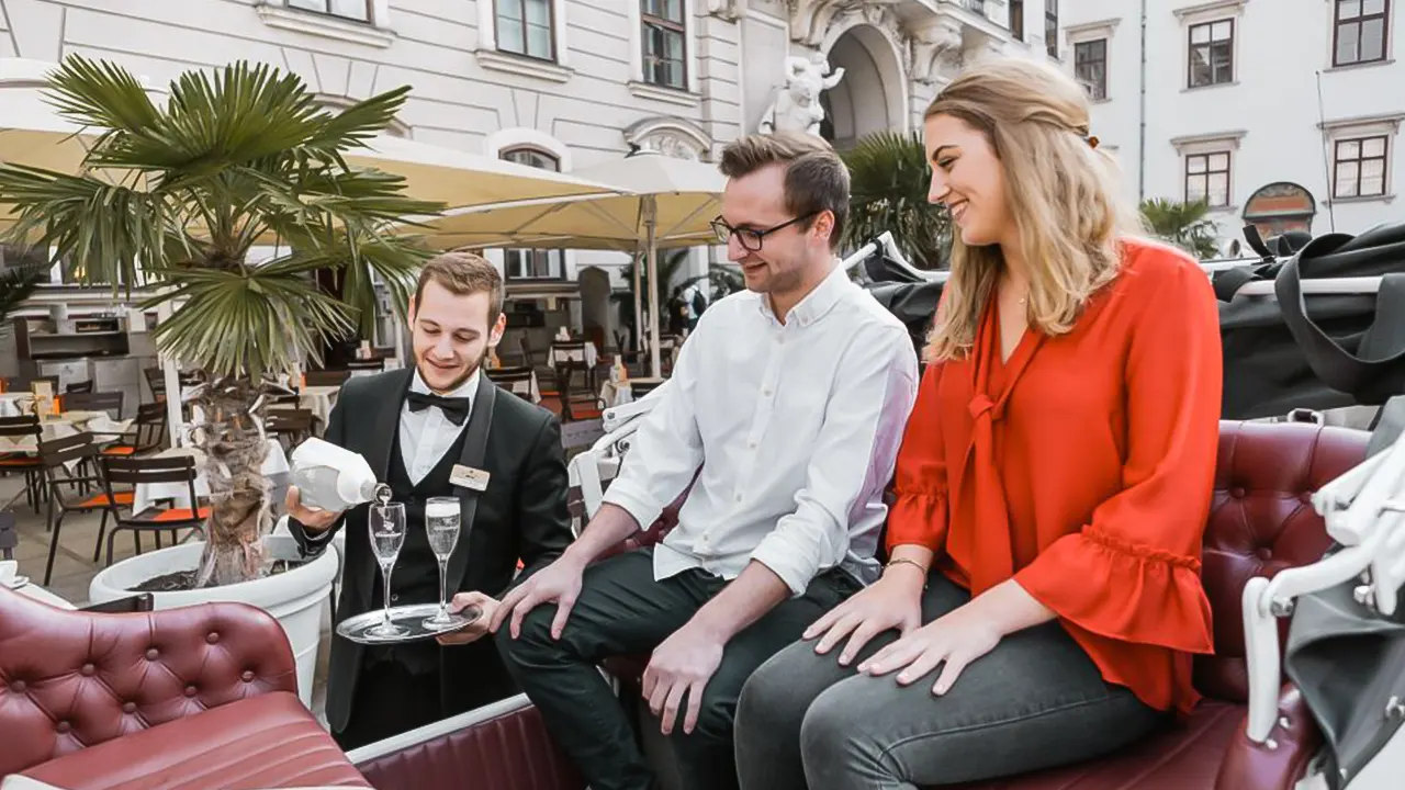 Sightseeing tour in a vintage electric car