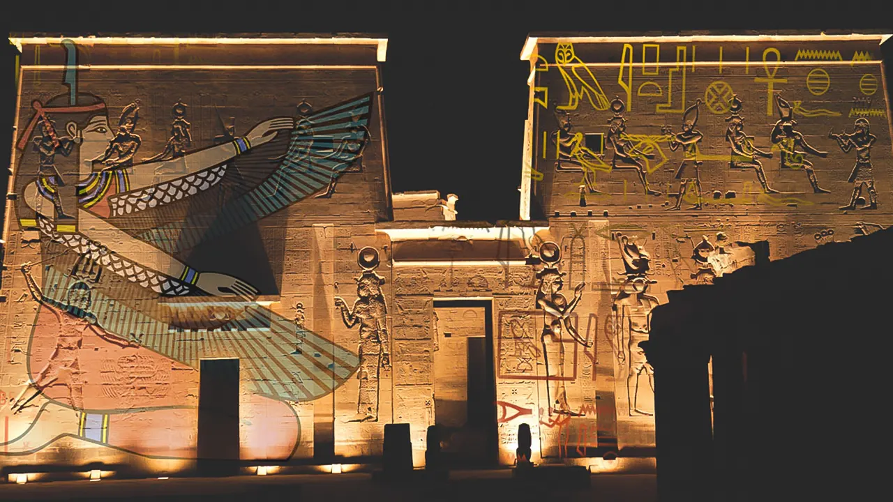 Sound and light show Temple of Philae