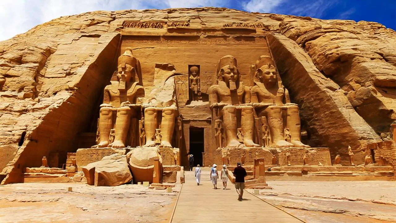 Abu Simbel Temple with transitions